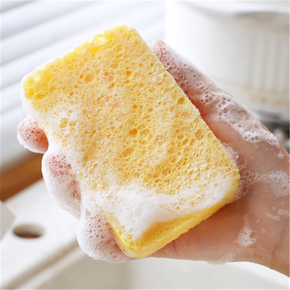 6-Count Cleaning Scrub Sponge- Compressed Cellulose Sponges Non-Scratch Natural  Sponge for Kitchen Bathroom Cars, Funny Cut-Outs DIY for Kids 